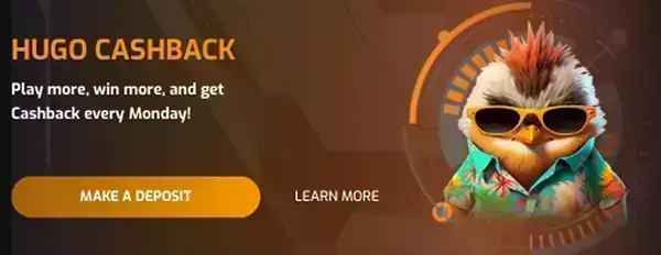 Hugo Casino — Cashback-bonus