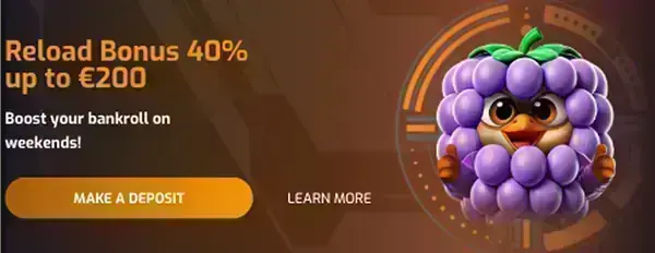 Hugo Casino — Reload-bonus