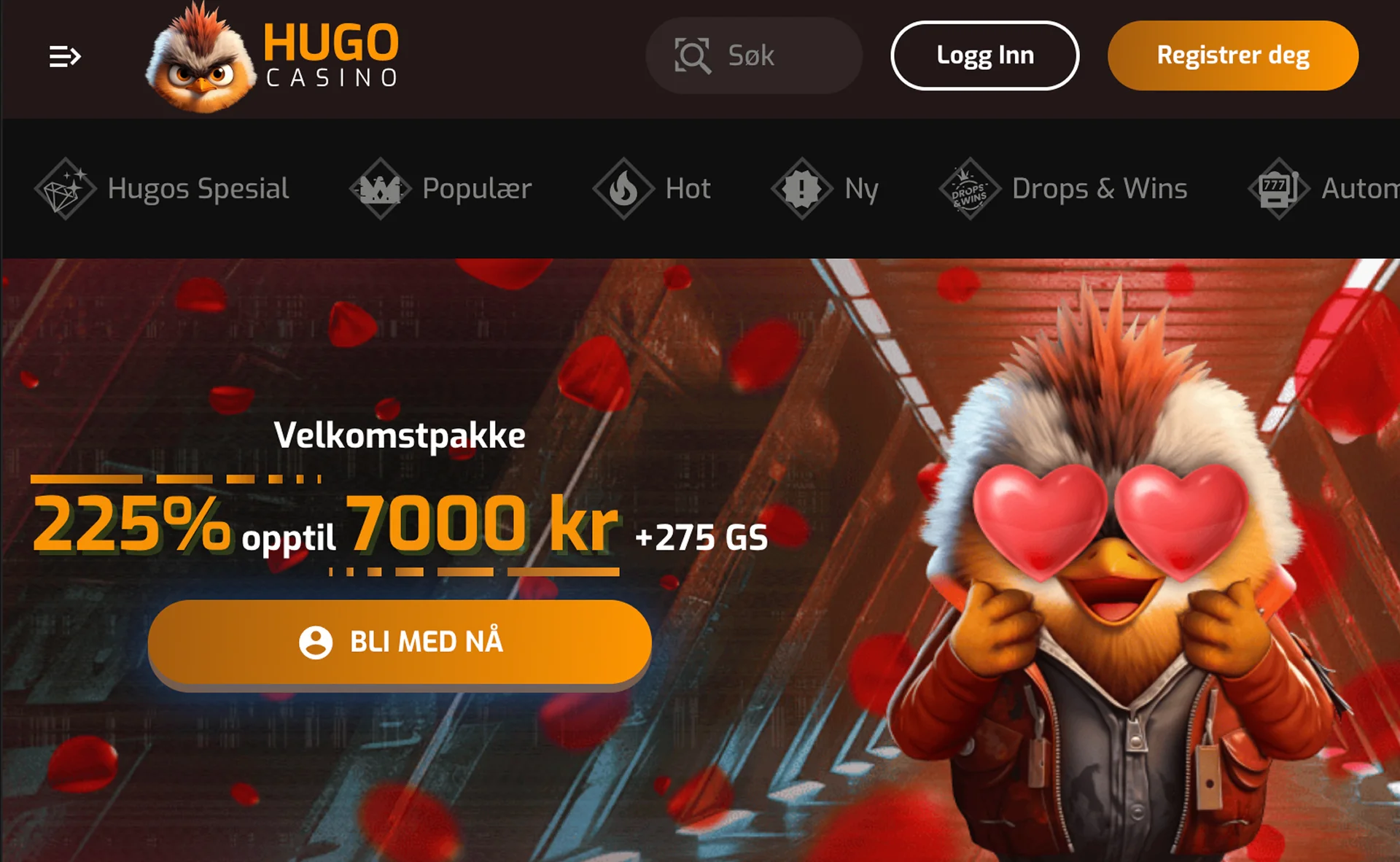 Hugo Casino — Hovedbilde